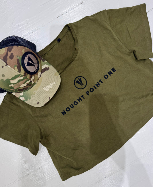 Olive Green Crop - NPO 'Unstoppable Women'
