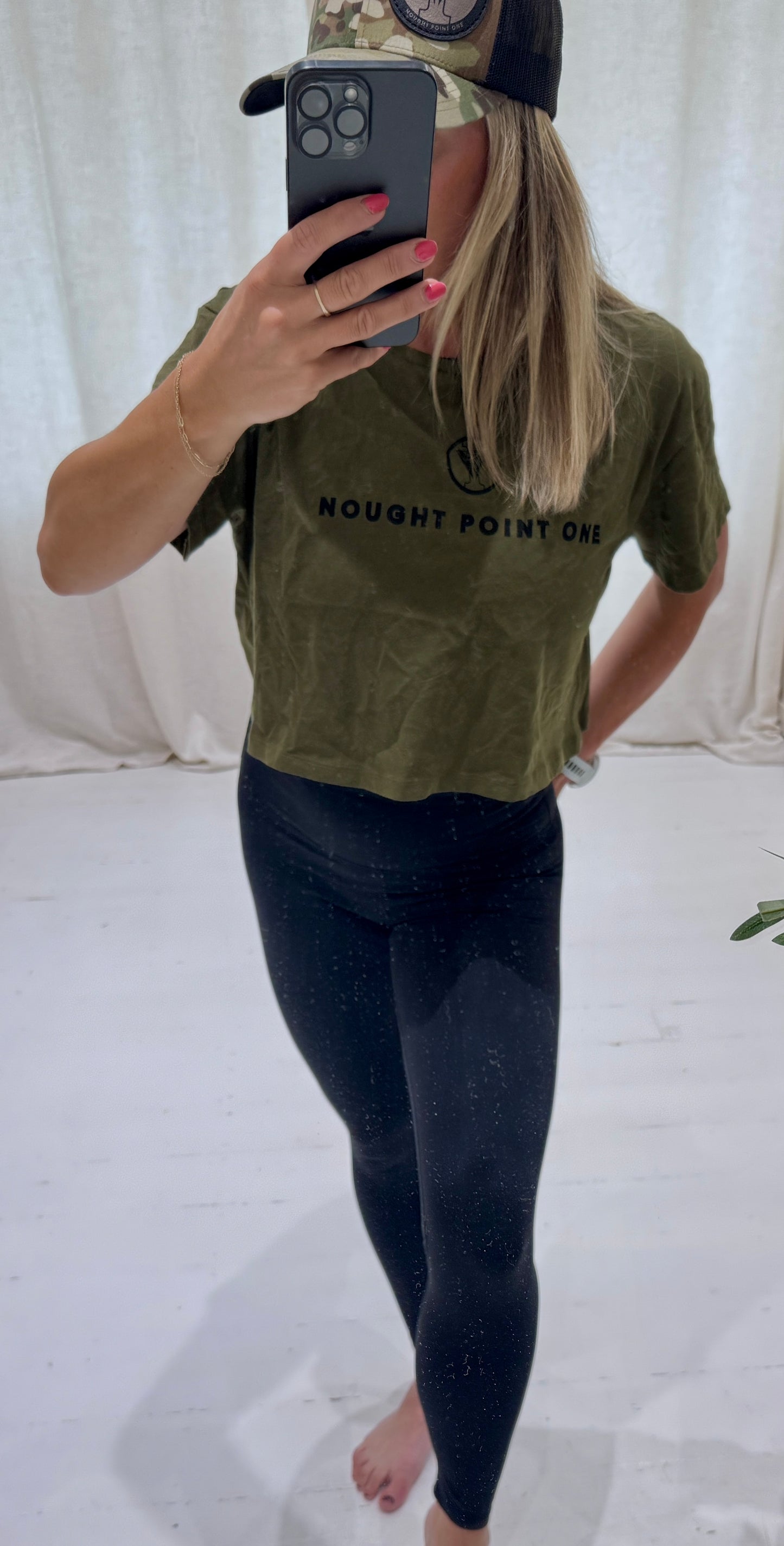 Olive Green Crop - NPO 'Unstoppable Women'