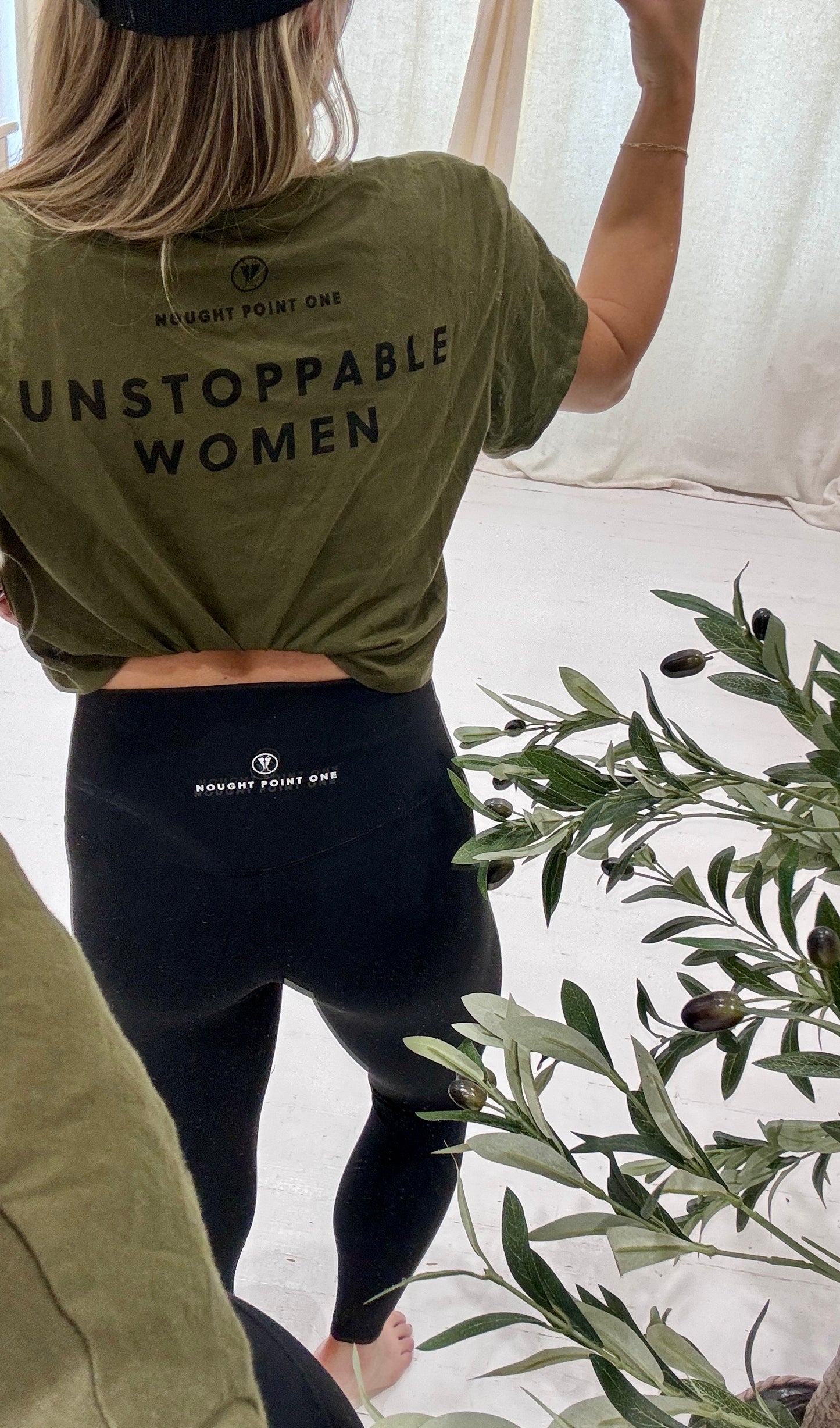 Olive Green Crop - NPO 'Unstoppable Women'